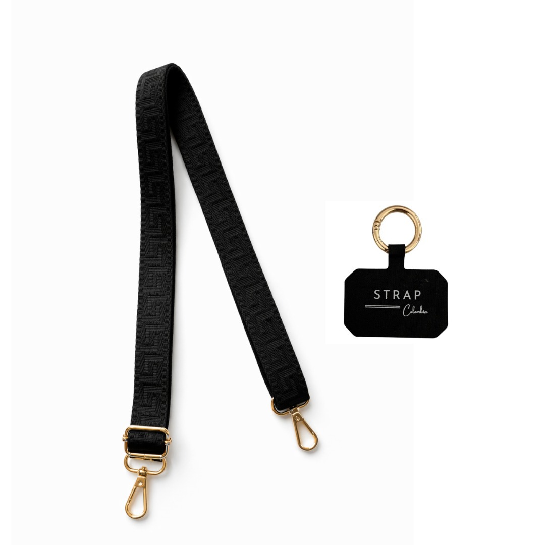 set combo strap negro delgado